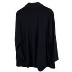 Susan Graver Solid Black LK Fusion Revere Collar Blazer Women's Size 3X Stretch Photo 1