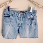 American Vintage Vintage cut off jean shorts high waist button fly light wash denim shorts Photo 3