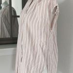 Lucky Brand  Top Cotton Stripe Oversized Shirt Size L Photo 4