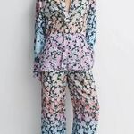 Reiss Serena Floral Print Wide Leg Trousers in Multi US 2 Photo 0
