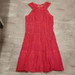 Adelyn Rae 💕💕 Coral Lace Fit & Flare Mini Dress Photo 2