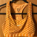 Nike Orange Checkered Sports Bra Photo 0