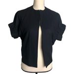 Echo Black Wool Blend Short Sleeve Cropped Jacket Size S/M Photo 0