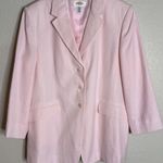 Talbots Womens Size 16 Petite Blazer Pink Italian Fabric 3 Button Preppy Career Photo 0
