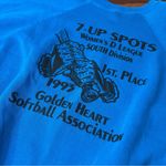 Tultex VTG  Crewneck Sweatshirt 1993 Softball Alaska 1st place Made USA blue Photo 1