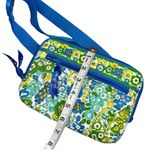 Vera Bradley Blue Green & Yellow Purse Floral Design Fanny Pack Travel Bag Style Photo 4