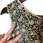 Knapp Studio Vintage Wide Leg Crop Green Ditzy Floral Print Jumpsuit size Medium Photo 5