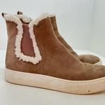 Lucky Brand Women's taupe tan Brown Kichai Cozy leather Chelsea Bootie size 6 Photo 1