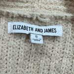 Elizabeth and James Knit Open Front Cream Cardigan Women’s Small Photo 2