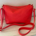 Steve Madden Coral Red Faux Leather Crossbody Bag Shoulder Purse Photo 0