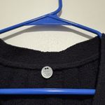 margaret o'leary  Black V-Neck Cardigan Sweater Pearl Beading Size Small Photo 1