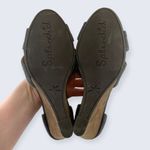 Splendid Dallas Gray & Brown Suede Buckle Ankle Strap 3.5" Wedge Sandal 7.5 Photo 6