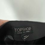 Topshop  Faux Leather Percy Lace Up Skinny Pants High Waisted Black Size 6 Photo 8