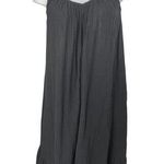 Gap NEW Black Sleeveless Tie Back Cotton Cami Camisole Tank Midi Dress Size L Photo 0