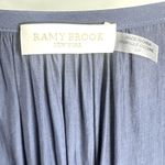 Ramy Brook  Long Sleeve Flowy Peasant Navy Blue Top Shirt Blouse Size S Photo 8