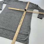 ZARA  Shirt Womens Small Gray Textured Knit Long‎ Sleeve Lightweight Top Photo 4