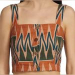 Veronica Beard NWT  Tiffany Cropped Top in Tribal Print Linen Blend Tank Womens L Photo 3