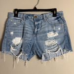 Pistola Distressed Cut Off Denim Jean Shorts Womens 27 Asher Blue Mid Rise Rigid Photo 3