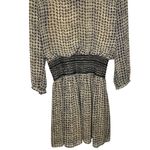 Anthropologie Vanessa Virginia Callista Brown Black Long Sleeve Dress Large Photo 4