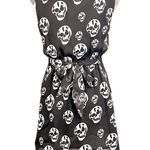 Snow Traffic Skull Pattern Skater Dress Photo 3