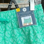Lauren James  Mint Green Print Shorts Womens Medium Elastic Drawstring Photo 4
