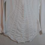 XCVI  Elegant White Button Up Tunic Blouse Corset Back Size Small Photo 2