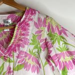 Lilly Pulitzer Women’s Vintage Floral Print Tunic Top Embroidered Cover Up sz XS Photo 3