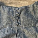 Chuang Gu Linen Mini Dress relaxed Fit with Pockets Casual Dress Office Blue Size M Photo 7