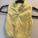 Gymshark Yellow  Quarter Zip Halter Top Photo 1