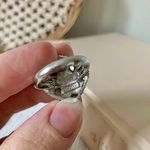 1970s Avon Sierra Silver & Faux Turquoise Ring Chunky Bohemian Western Statement Jewelry Blue Photo 7