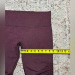 Lululemon  The Flow Crop Il Heathered Bordeaux Drama Leggings Size 12 burgundy Photo 6