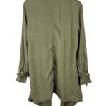 Eliane Rose Open Front Lightweight Sage Green Jacket Size Large Photo 3