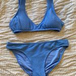 Aerie Light Blue Crinkle Scoop Bikini Photo 0