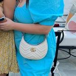 Open Edit Turquoise Puff Sleeve Sun Dress Photo 0