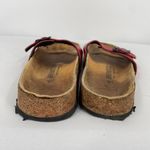 Birkenstock  Red Cherry Madrid Birko-Flor Leather Sandals Size 40 / 10 Photo 7