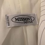Missoni Donna SZ 10 white pinstriped suit set Photo 5