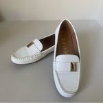 Calvin Klein  White Gold Leather Loafers  Size 8 Photo 4