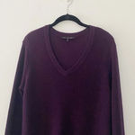 Rag and Bone Merino Wool Knit Longline V Neck Sweater Plum Purple Size S Photo 5