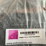 Jingpindaishi NWT Elegant Women Tote Shoulder Bag with Scarf Black/Brown Photo 6