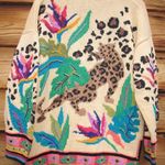 Vintage 90's Hand Knit Berek Pima Cotton Cardigan Sweater Size L Photo 8