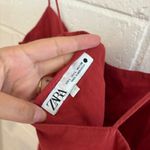 ZARA  straps red midi maxi dress with pockets Photo 9