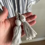 Blue Island  boho striped tassel swim coverup Photo 6