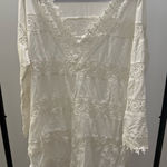 Pranella White Crochet Beach Cover Up Photo 0