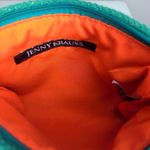 Jenny Krauss Embroidered Monogrammed Cursive D Zippered Pouch Green Photo 3