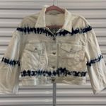 Stella McCartney white Navy Tie-Dye Jean Jacket Size Large Photo 0