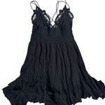 Free People  One Adella Slip‎ Mini Dress Black Size Medium Photo 5