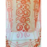 Vintage 60's 70's Red & Gray Cream Swirls & Dots Pattern Retro 16x40‎ Photo 6