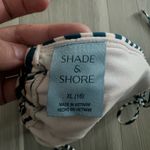Shade & Shore Blue and Tan striped Bikini Top Photo 2