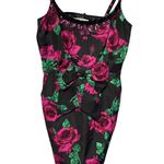 Forever 21 Floral Cocktail Dress W/Sequin Trim & Pockets & Adorable Bow Front Medium Photo 12