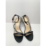 Adrienne Vittadini  Sandals Womens Size 8.5 Black Glow Ankle Strap Heels Photo 1